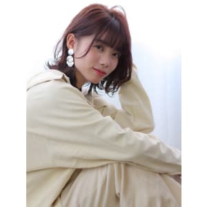 外ハネレイヤーボブ&秋冬ココアベージュ