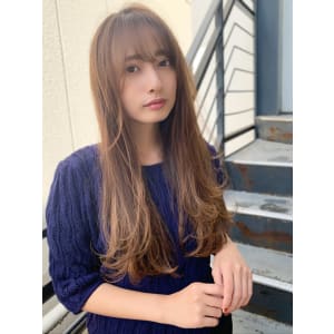 ナチュラルストレート外ハネカール♪