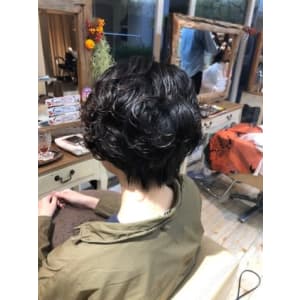 ショートボブ　パーマ2
