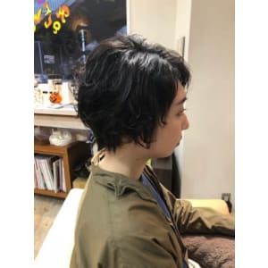 ショートボブ　パーマ