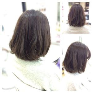 ゆるふわ 大人ボブ ヘアスタイル