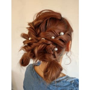 お祭りアレンジ　結婚式アレンジ　ヘアアレンジ【伊勢崎市】