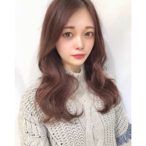 レイヤーウェーブモーヴピンク