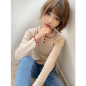 添田】小顔になれるマニッシュショート フレンチボブ