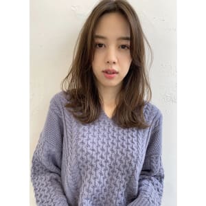 小顔見え レイヤーカット ワンカールパーマＭ340