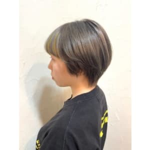 【reir下北沢】*ポイントカラー+イエロー×アッシュ*
