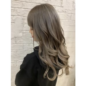 ミルクティーグレージュ透け感ベージュイルミナカラー6060