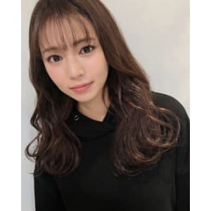 シースルーバングレイヤーウェーブ