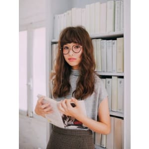 くせ毛風パーマ　ロング