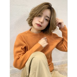 【重山】低温デジタルパーマのウエーブボブ♪