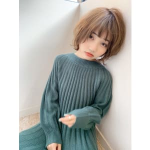 添田】小顔なマッシュショート 毛先パーマで簡単スタイリング