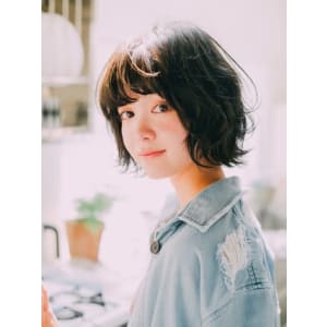 ナチュラルパーマボブ