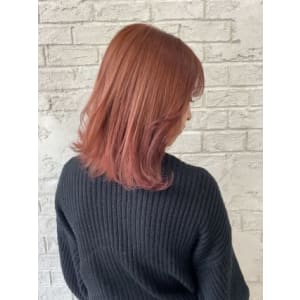 コーラルカラーイルミナカラーオレンジブラウンボブ4064