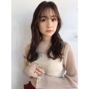 フェミニンモテラベンダーベージュセミロング　74