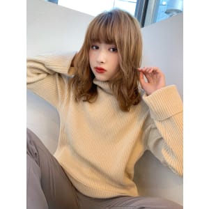 添田】ハイトーンなことりベージュ毛先パーマ小顔ボブディ	詳細