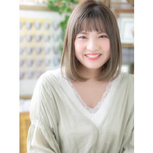 シースルーバング×グラデーションカラーツヤボブ 個性的 - COVER HAIR & SPA bliss 浦和西口店【カバー ヘア アンド スパ ブリス】【カバー ヘア アンド スパ ブリス ウラワニシグチテン】掲載中