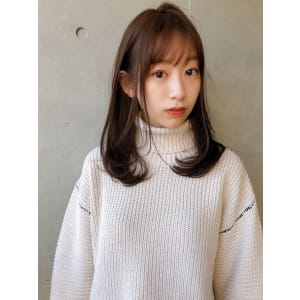 まとまりやすい内巻きミディ【yー５６６】
