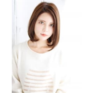 大人かきあげバングのワンカールスタイル
