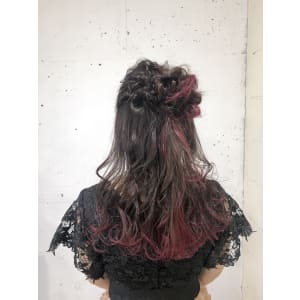 ハーフアップ