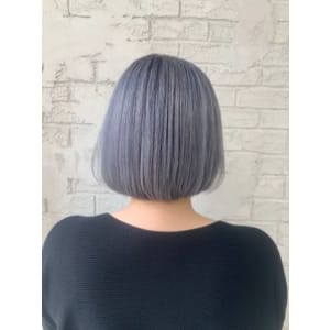 ホワイトラベンダーボブブランジュ20代30代2080
