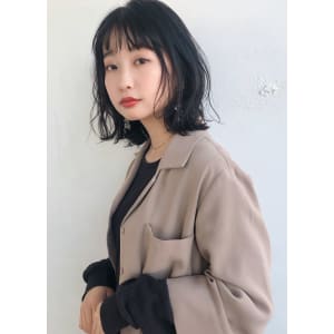 ニュアンスパーマ　シースルーバング【K_75】