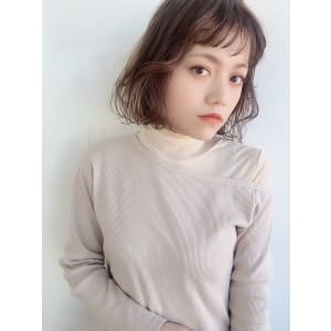 大人ナチュラルゆるふわシースルーボブ　78