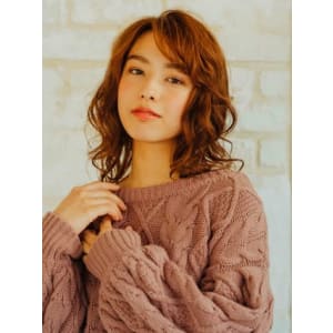 大人可愛いウェーブロング