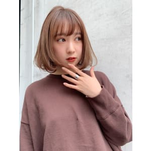 ワンカールでまとまる切りっぱなしボブ