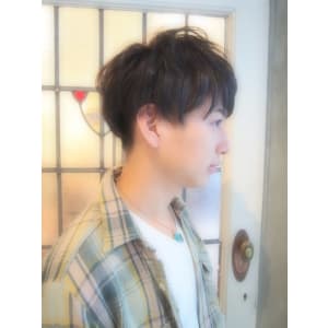 ツーブロックショート