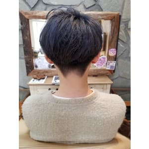 メンズマッシュ×ディープブルー