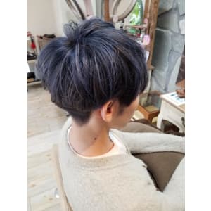 メンズマッシュ×ディープブルー