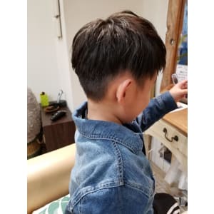 キッズカット×マッシュショート