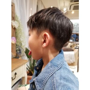 キッズカット×マッシュショート