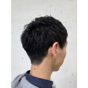 ナチュラルショート×くせ毛