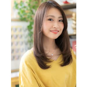 美人顔☆大人かわいいツヤセミロング　ブランジュ