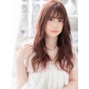 インナーカラーでレッドホットな外国人風カール 小顔 - mod's hair 上尾【モッズヘア】上尾西口店【モッズヘア アゲオニシグチテン】掲載中