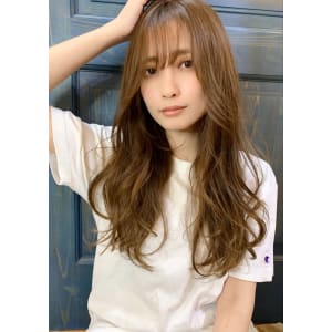 【重山】低音デジタルパーマ小顔Aラインロング♪