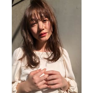 【reir下北沢】*シースルーバング+カーキーベージュ*