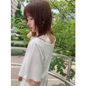 ひし形好印象◎ことりベージュくびれセミディ新宿