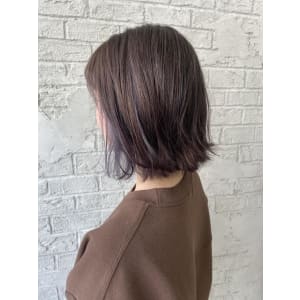 ボブことりベージュ大人かわいいブランジュダブルバング4077