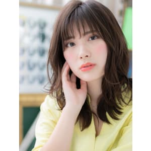 甘くてクール＊外国人風・小顔・抜け感セミディ　無造作