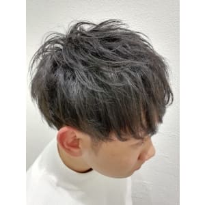 メンズナチュラル縮毛矯正マッシュ