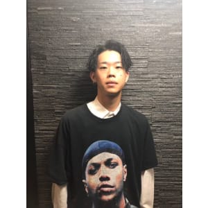スパイラルパーマ＜理容室＞＜銀座＞＜メンズ＞＜ショート＞
