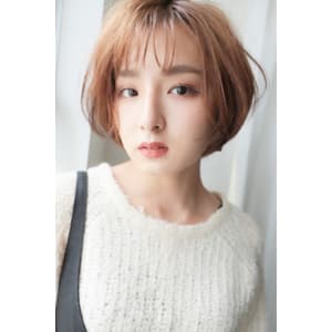 シースルーバングナチュラルグラデーションボブ☆