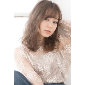 【Luana　難波】ゆるふわセミロング