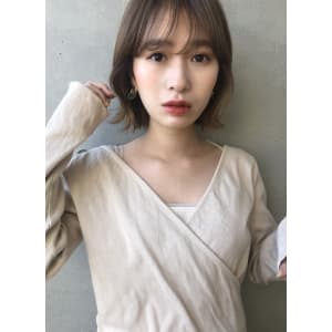 透明感シアーベージュ×シースルーバング【K_81】
