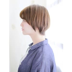 大人可愛いスッキリマッシュボブ