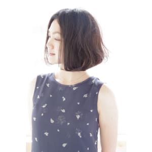 大人ミディアムふんわりゆるボブ