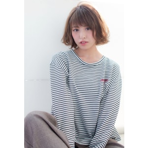 エアリーひし形ボブ【チャコールベージュ】U-159