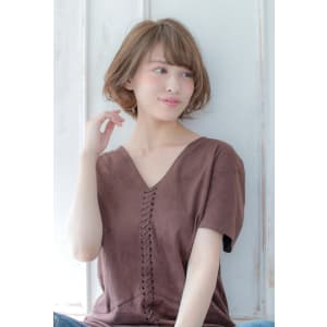 首元スッキリの大人ボブ【シトラスアッシュ】U-163